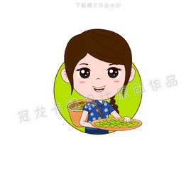 采茶女头像