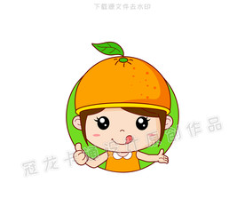橙子女孩头像