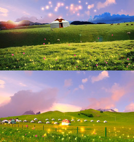 海来阿木 - 阿果吉曲动态背景