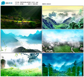 美丽的畲家寨 舞台背景视频成品