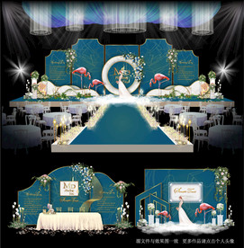 蓝色婚礼效果图