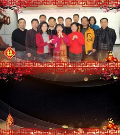 通用喜庆拜年视频边框循环带通道