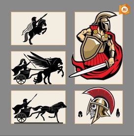 矢量罗马征战勇士系列