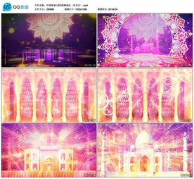 印度新娘 异域舞蹈舞台背景视频