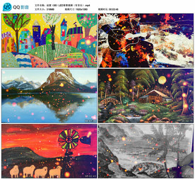 画 歌曲MV舞台大屏幕背景视频