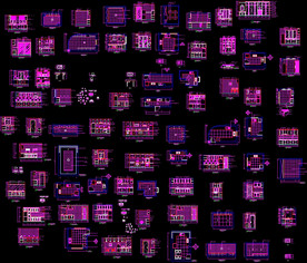 厨房装修CAD图库