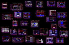 家居整木立面图