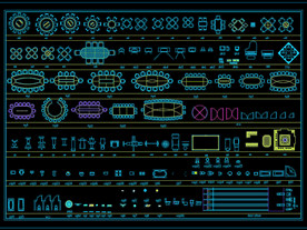 工装家具CAD素材