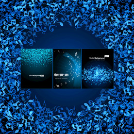 矢量音符背景设计