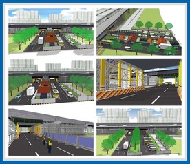 公路品质工程观摩箱梁钢结构门洞