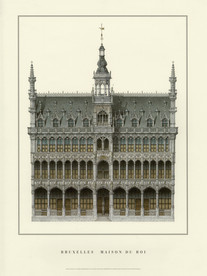 欧洲欧式古典建筑手绘建筑装饰画