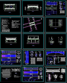 CAD景观桥施工图