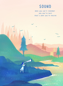 天文望远镜女孩