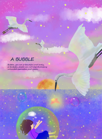 泡泡中的女孩