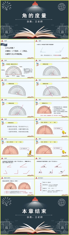 《角的度量》教育教学课件