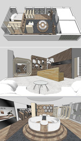 时尚展厅草图大师su模型