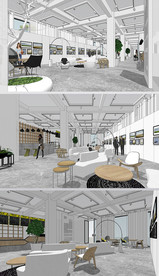 摄影展厅室内草图大师SU模型