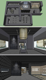 中式博物馆草图大师SU模型