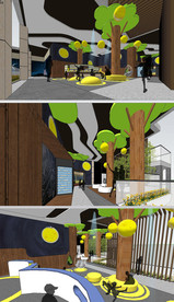 宇宙科普儿童科普展馆游SU模型