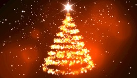 金色粒子圣诞树
