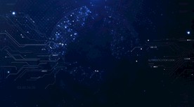 峰会论坛蓝色科技背景视频