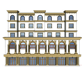 商业外装构件展示