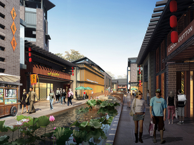 仿古商业建筑效果图