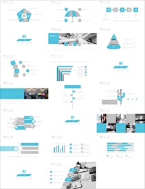 通用简约时尚杂志风PPT模板