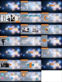 通用简约时尚杂志风PPT模板