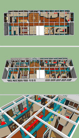 大型展厅草图大师SU模型