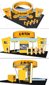 科技公司展厅草图大师SU模型