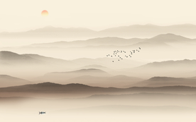 山水画 大型高清禅意山水画