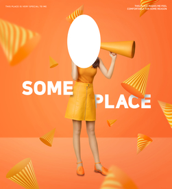 个性美女宣传海报