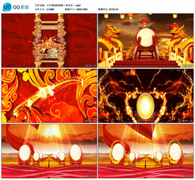 大中国 歌曲MV舞台背景视频