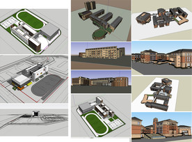 学校建筑设计SU模型