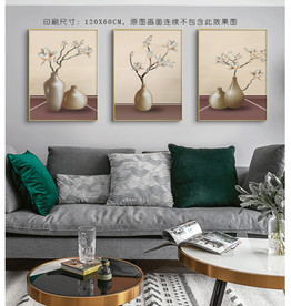 现代三联画 中式挂画 古典挂画