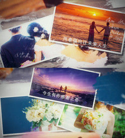 水墨浪漫婚礼片头AE模板