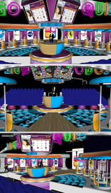 直播室演播室舞台草图SU模型