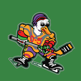 卡通鸭子 矢量图