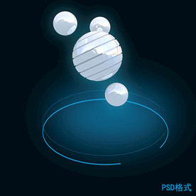科技感球体png格式