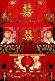 中式婚礼效果图