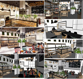 蛋糕面包店模型