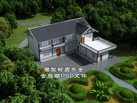 新农村鸟瞰模型