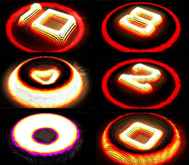 水波晃动粒子波动10秒倒计时