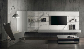 现代大理石电视背景墙