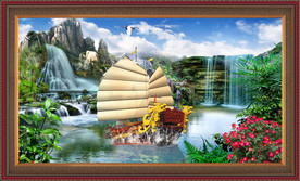 风景画 江南水乡 高清风景画