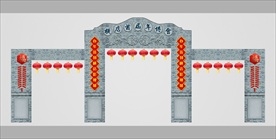 民国牌坊效果图设计