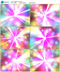 绚丽炫彩七彩粒子 舞台背景视频