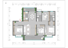曹州府146户型样板房设计全案