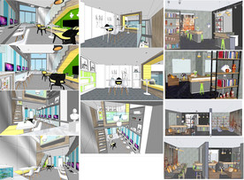 简约办公室模型